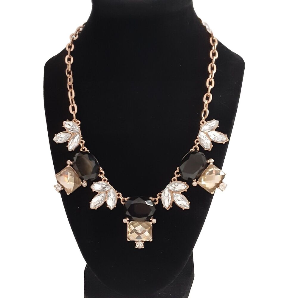 NEW INC International Concepts Multi-Color Crystal Stone Gold Tone 18" Necklace